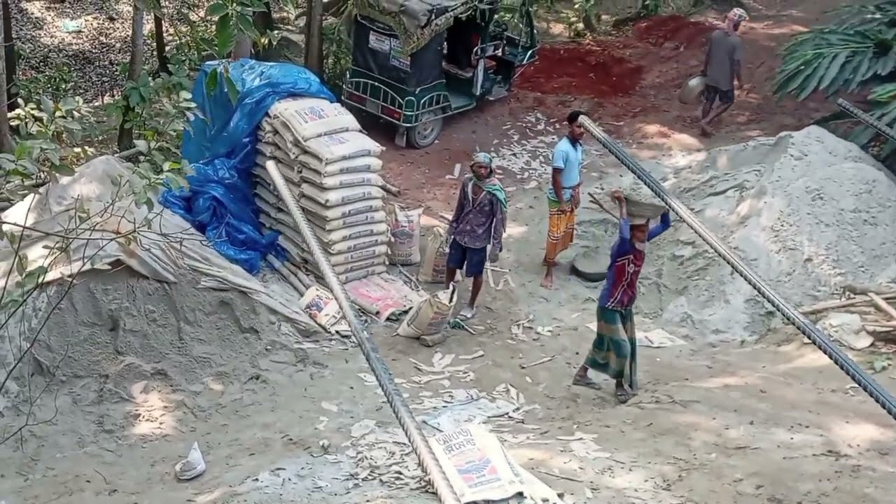 🏠একদিনে পুরো ছাদ ঢালাই! 😮 | মিস্ত্রিদের দুর্দান্ত টিমওয়ার্ক 