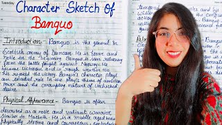 Character sketch of Banquo | Banquo Character Sketch | How to write Character Sketch #macbeth