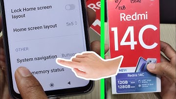 how to change navigation buttons into the gesture mode on Redmi 14c