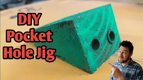 How to make a pocket hole jig - scrap wood projects #pocketholejig #scrapwoodprojects 