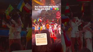 Unsere erste Farewell Show auf AIDA Nova im März 2025 💙❤️💛💚 #aida #viral #wow #reels #happy #lol