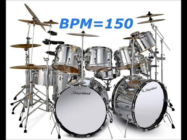 BPM=150 Simple 2Beat - Drum Track / Loop / Metronome class=