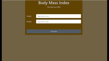 Body Mass Index(BMI) Calculator In JavaScript With Source Code | Source Code & Projects