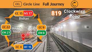 [SMRT CCL | HDR] Full Journey - Clockwise Loop | Promenade → Bishan → Promenade [819] (SUB CC)