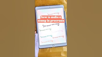 How to Make a Stamp Brush in Procreate #shorts #procreate