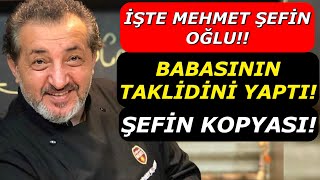 Masterchef Mehmet Şefin Oğlu Babasının Kopyası!! Babasını Öyle Bir Taklit Etti ki..!