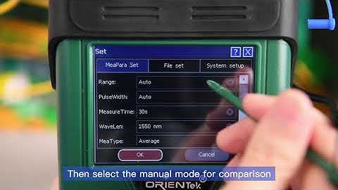 How to use OTDR OrienTek K330 Mini Fiber Optic OTDR