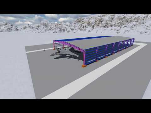 Tekla project rendering  with lumion