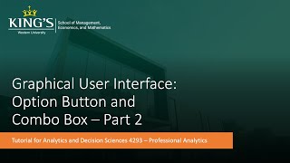 Famous VBA Tutorial Video 16: Graphical User Interface Part 2 Wealth
