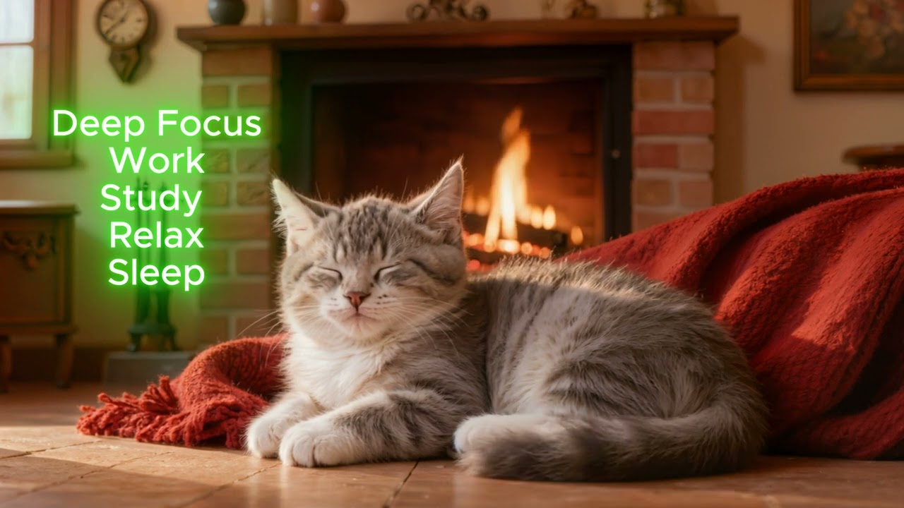 Cozy Purring Cat Loop for Study, Sleep & Focus