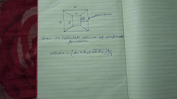 How to calculate volume of trapezoidal raft foundation
