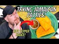 Trying Jamaican Patties for the first time! SPICY!🔥🔥🔥