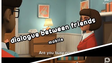 Dialogue between friends about mobile phone