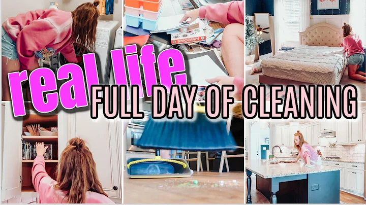 REAL LIFE FULL DAY OF CLEANING | CLEAN, ORGANIZE, ...