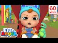 Little Angel - No No I Don’t Want The Seatbelt | Kids Fun Cartoons | Moonbug Play and Learn