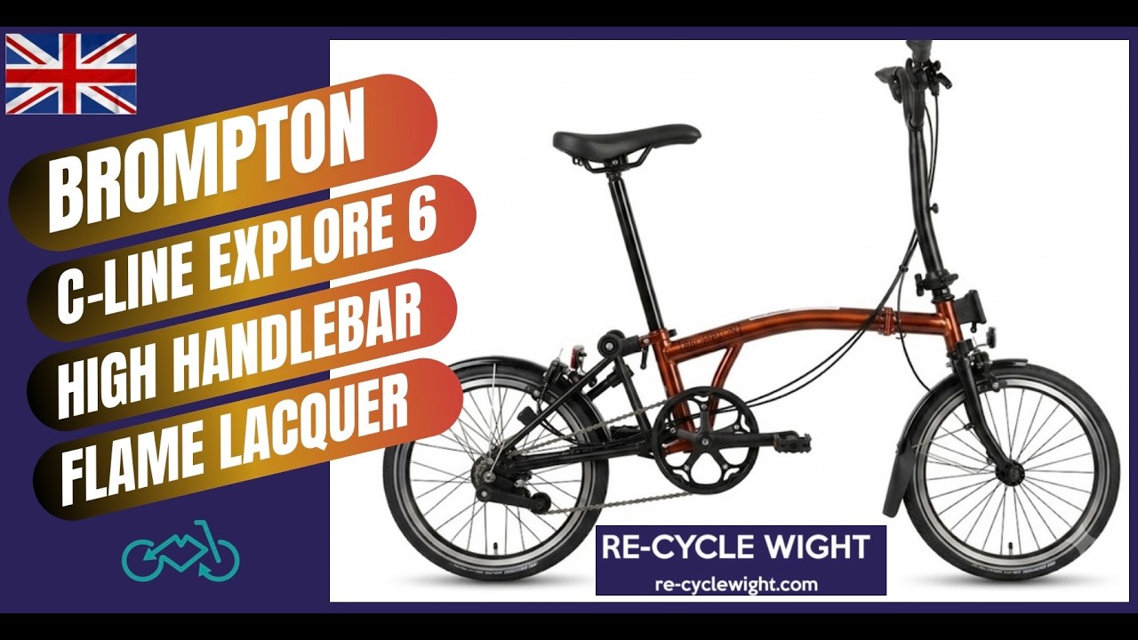 Brompton C Line Explore 6 speed High Handlebar Flame Lacquer One
