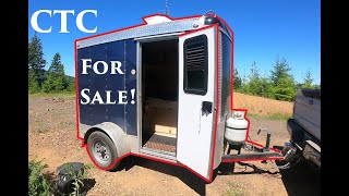 2021 SOLAR powered 5x8 Converted Cargo Trailer Camper for sale! 62621