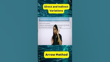 Direct and Indirect Variations Class 8 Maths | Arrow Method #shorts #ICSEclass8