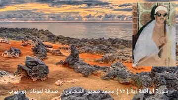 فلآ أقسم بمواقع النجوم { ٧٥ } سورة الواقعة _ الشيخ المنشاوي