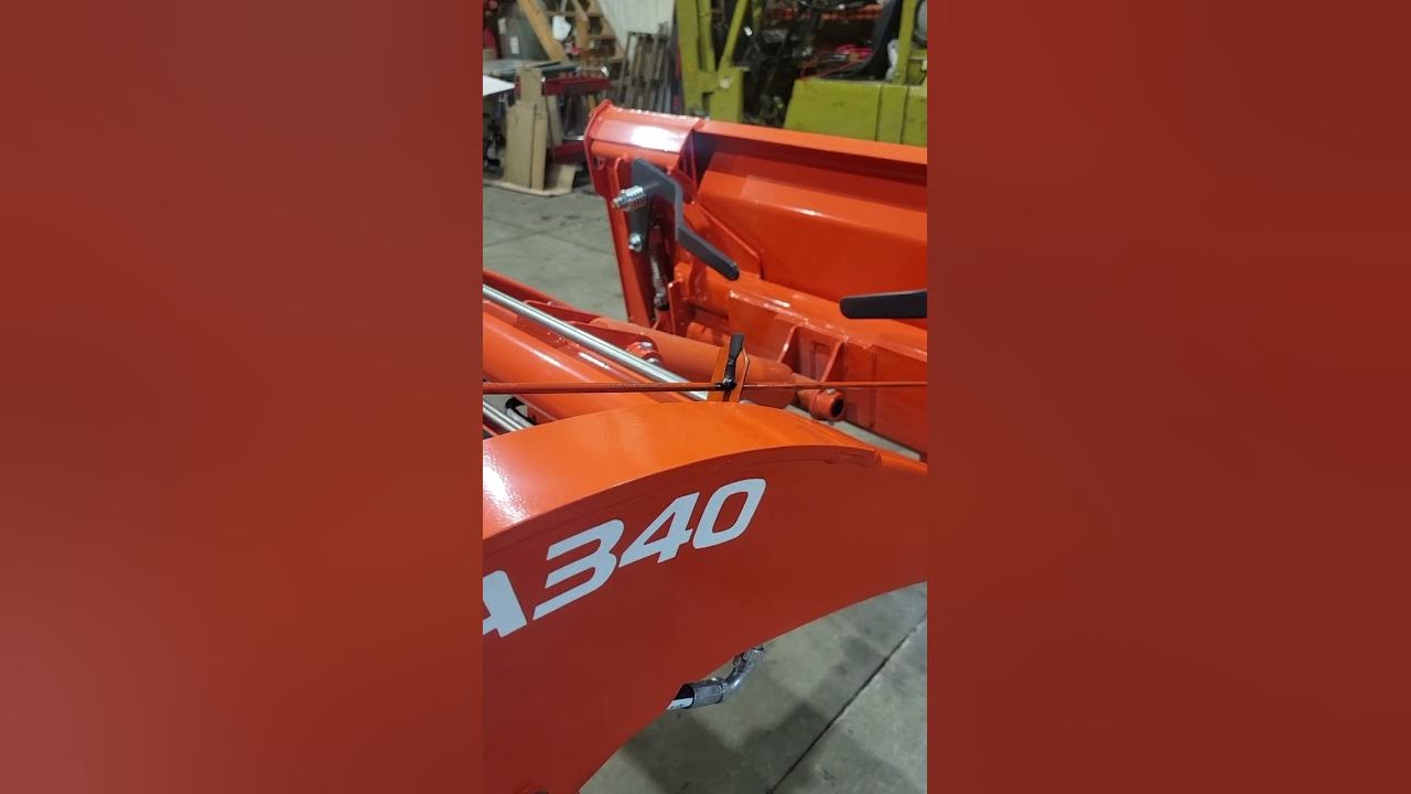 Kubota bucket leveling guage YouTube