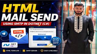 Video #48 | Mailtrap HTML mail sending - Job Finder Part-11 | Dotnet Project Based Tutorial Bangla