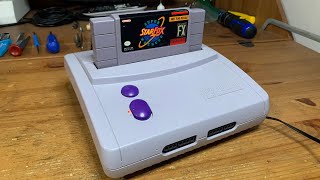Super Nintendo (SNES) Jr mods! Power LED install, capacitor replacement, and more!