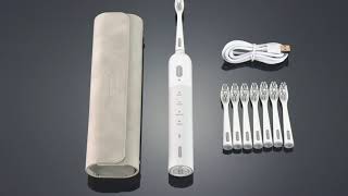 OGuard electric toothbrush with 8 replacement soft heads smart modes IPX7 screenshot 1