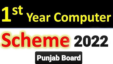 1st Year Computer Pairing Scheme 2022 - ICS Part 1 Pairing Scheme 2022