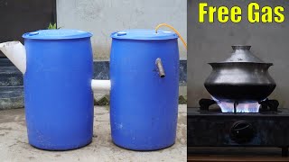 How To Make Free Gobar Gas Plant In Drums