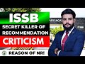 secret killer of issb recommendation  criticism