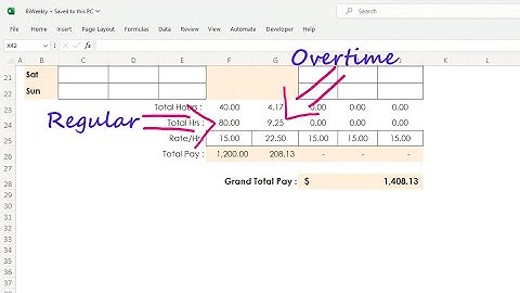 Excel: Cómo pagar el salario de dos semanas en 6 minutos