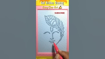 Krishna drawing | Sketch of Lord Krishna | Kanha Ji drawing #shorts #shortsvideo #youtubeshorts
