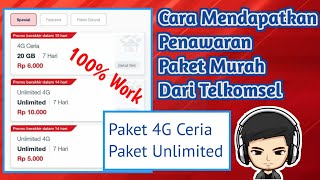 Kode Paket internet 4G ceria telkomsel 10.000