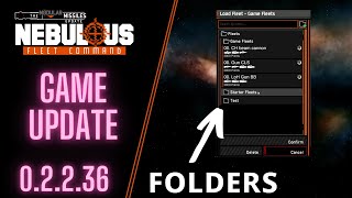 Fleet Folders Update | Game Update | NEBULOUS: Fleet Command