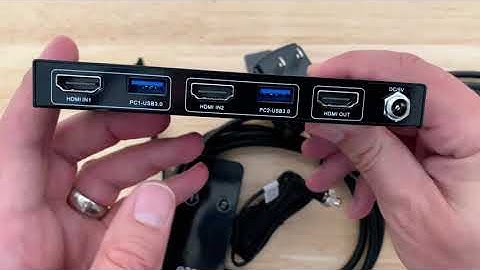 BEST 4K HDMI KVM Switch 2 Ports USB 3.0, How to Share 2 Computers with one Keyboard Mouse EzCoo
