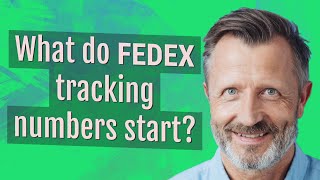 What do FedEx tracking numbers start?