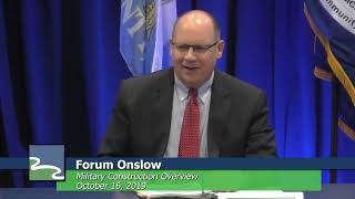 Forum Onslow: Military Construction Overview - October 16