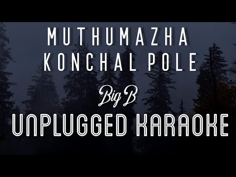 Muthumazha - Big B | Karaoke with Lyrics | unplugged | Alphons Joseph |Vineeth Sreenivasan |Jyotsana
