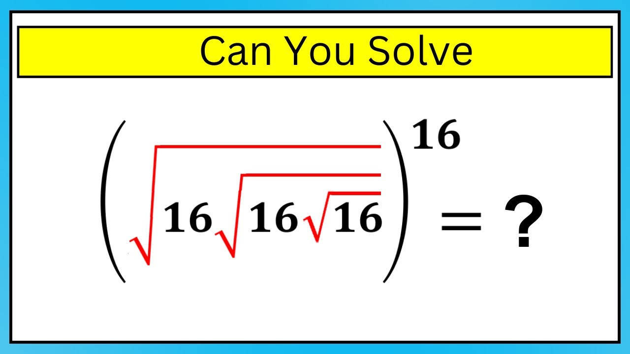 Nice Square Root Math Simplification | How to Solve !!!! - YouTube
