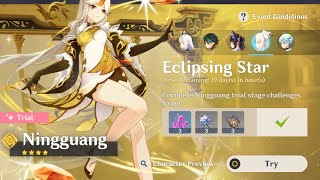 [Genshin Impact] Test Run v2.4 - Character Trial Stage | Ningguang (Eclipsing Star)