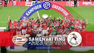 🏆 KAMPIOENSWEDSTRIJD PSV met HALVE OMHAAL van Olivier BOSCAGLI! 🔝 | Samenvatting PSV - Sparta