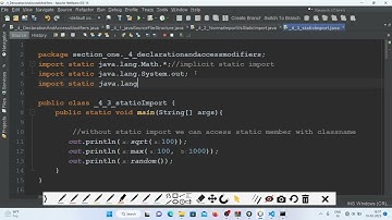 #49-  Static import in Java | Access Modifiers | Learn Complete #java in Hindi
