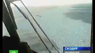 Russia fires at Japanese fishing boats - NTV 100130 (with translation)