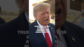 Trump argumenta por qué es importante que su nombre aparezca en el Kennedy Center