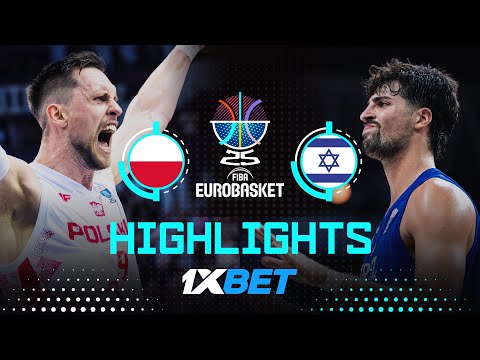 Poland 🇵🇱 vs Israel 🇮🇱 | 1XBET Highlights | FIBA EuroBasket 2025