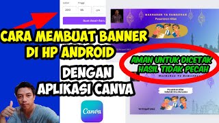 CARA MEMBUAT BANNER DI HP ANDROID screenshot 4