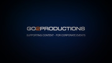 Supporting Content and Visuals for Corporate Events