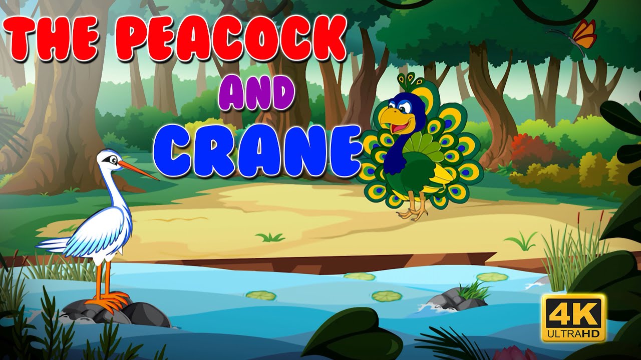 THE PEACOCK AND CRANE - MORAL STORY FOR KIDS || KIDS LEARNING STORIES ...
