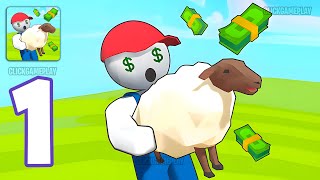 Wool Factory Gameplay Walkthrough Part 1 - Tutorial Become The Richest Farmer (Android,iOS)