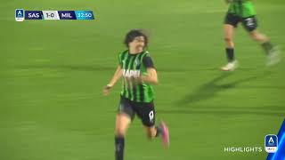 Sassuolo-Milan 1-0 | Sabatino dal dischetto per tre punti d’oro | #serieafemminile eBay 2023/24